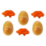 Dinosaurus čo kladie vajíčka hnedo-čierny